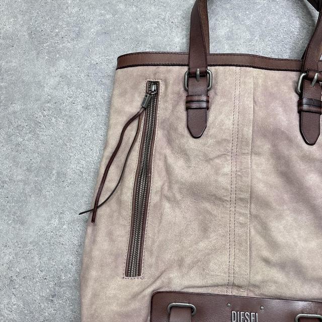 Distressed archival diesel shoulder bag bag