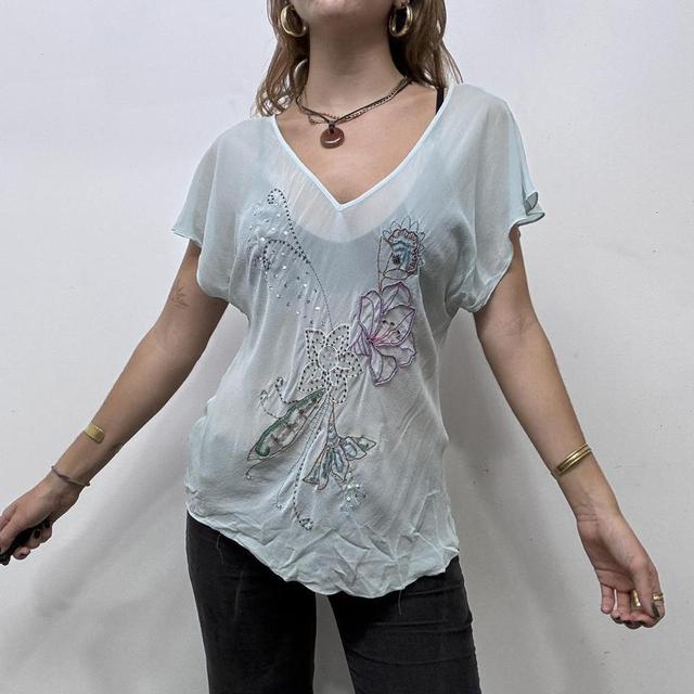 Sheer beaded fairy top
