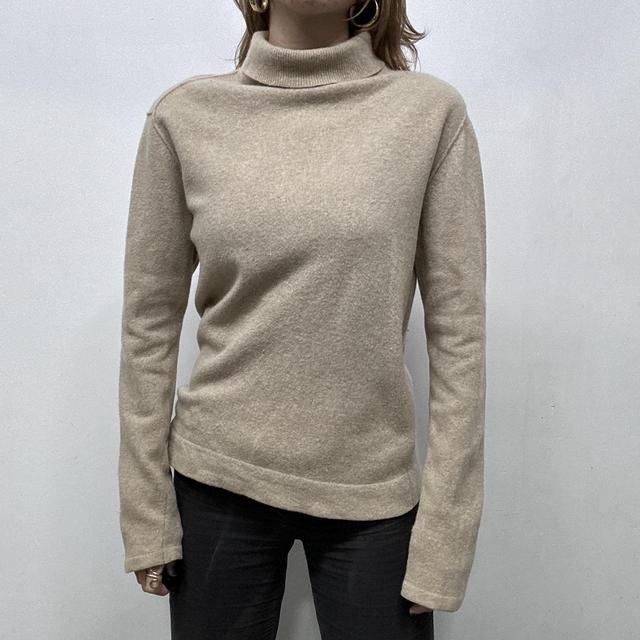 Tan brown slouchy cashmere jumper