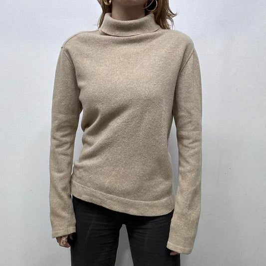 Tan brown slouchy cashmere jumper