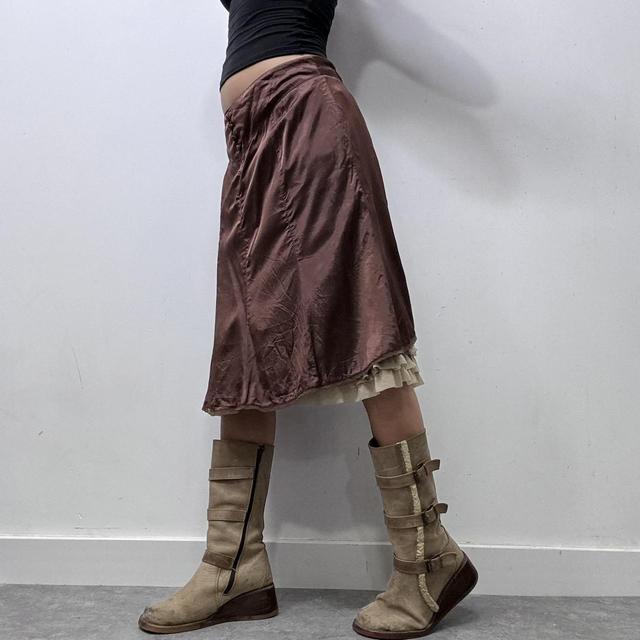 Silky ruffle bloomer skirt