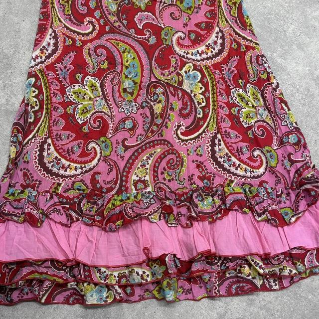 Pink paisley floral dress