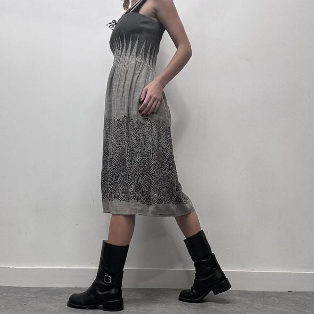 Paisley flare printed dress