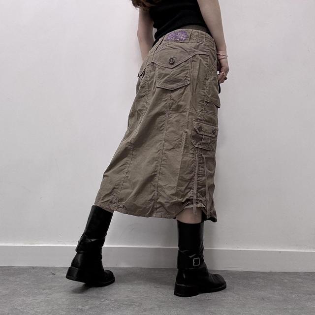 Cargo khaki puff skirt