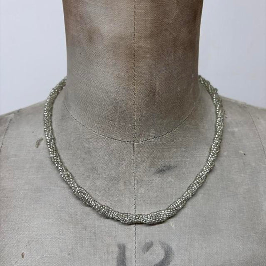 Beaded woven hippie necklace