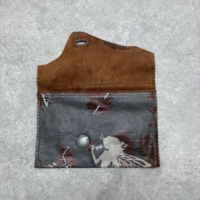 Pinstripe leather fairy fray bag