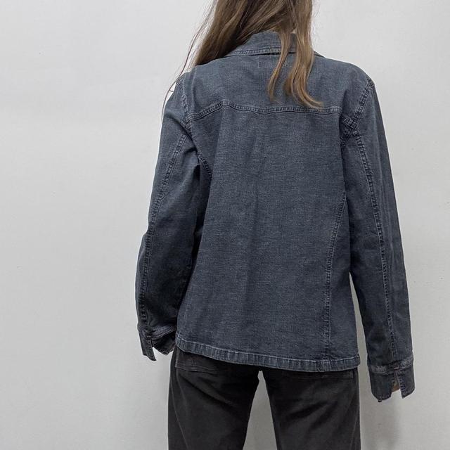 Dark denim zip up jacket