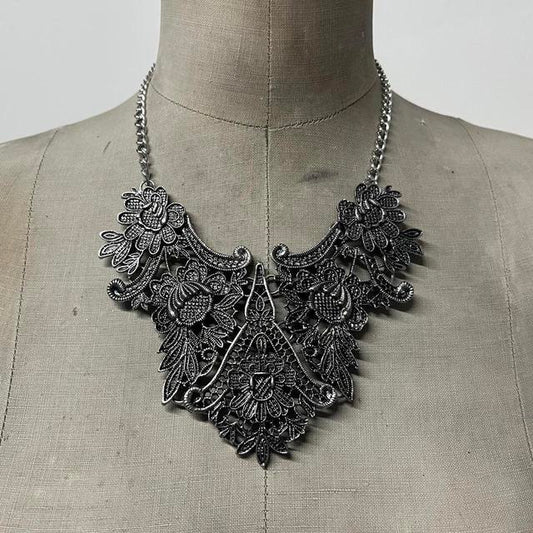 Gothic grunge metal necklace