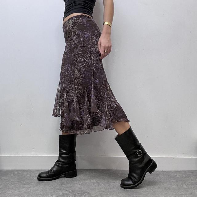 Sheer crinkle silk fairy skirt
