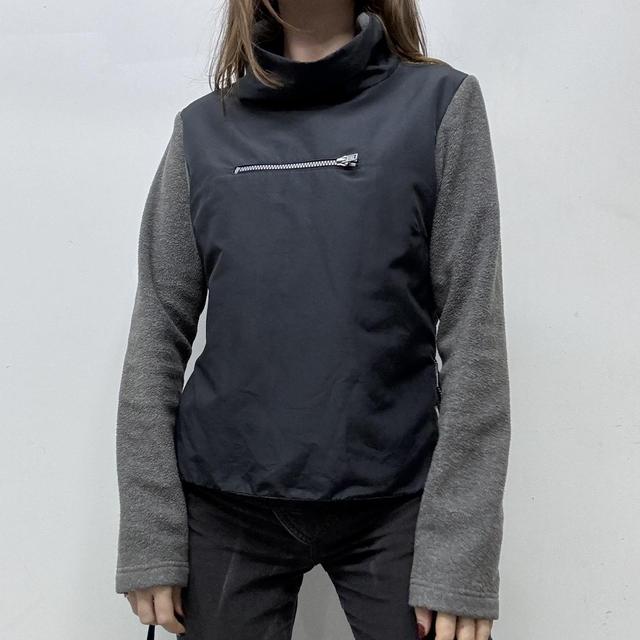 Kookai tech nylon fleece jumper