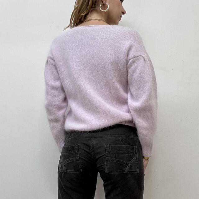 Pink wool mohair jumper
