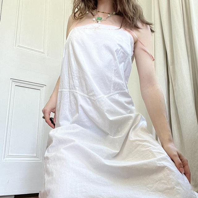 Vintage antique linen slip dress