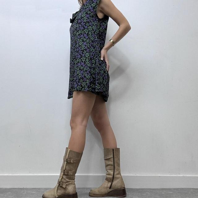 Floral floaty mini dress