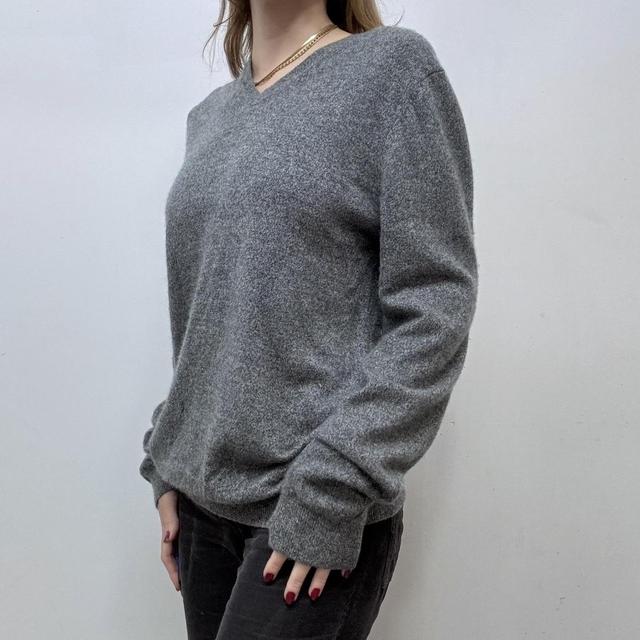 Grey slouchy cashmere jumper