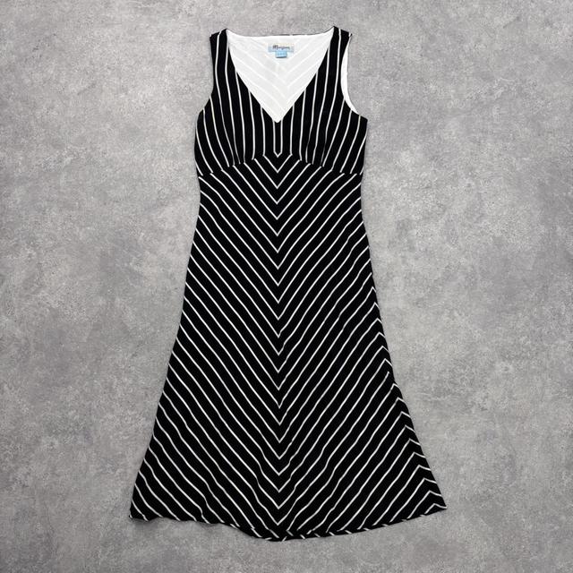 Pinstripe silk bias cut floaty dress