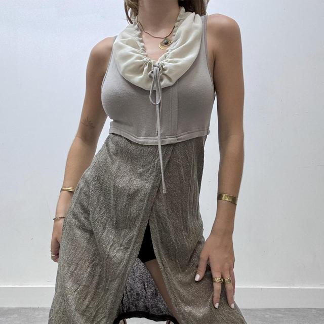 Layered grunge cargo dress