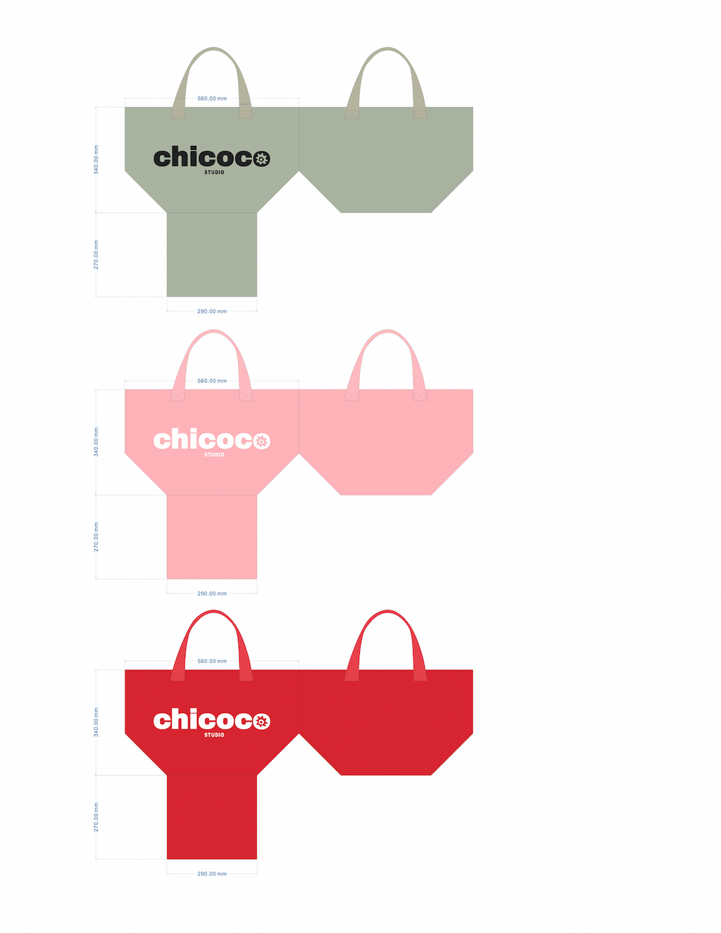 Chicoco Studio brand tote bag