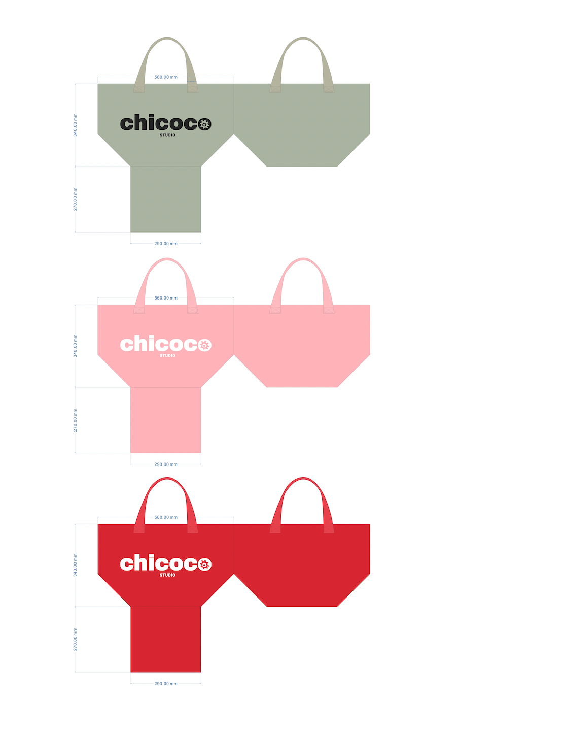 Chicoco Studio brand tote bag