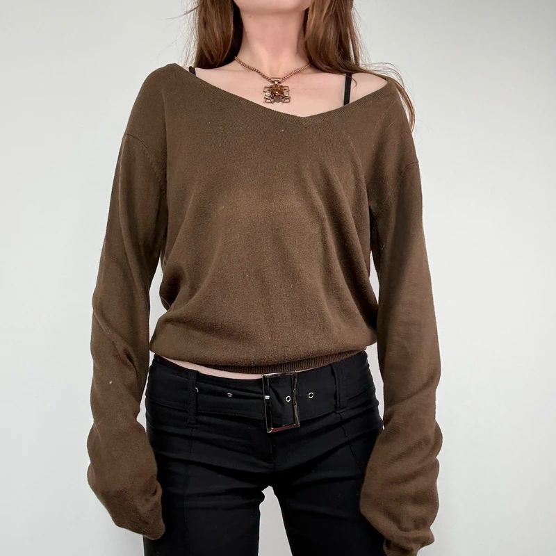 brown Isabel Marant slouchy knit jumper