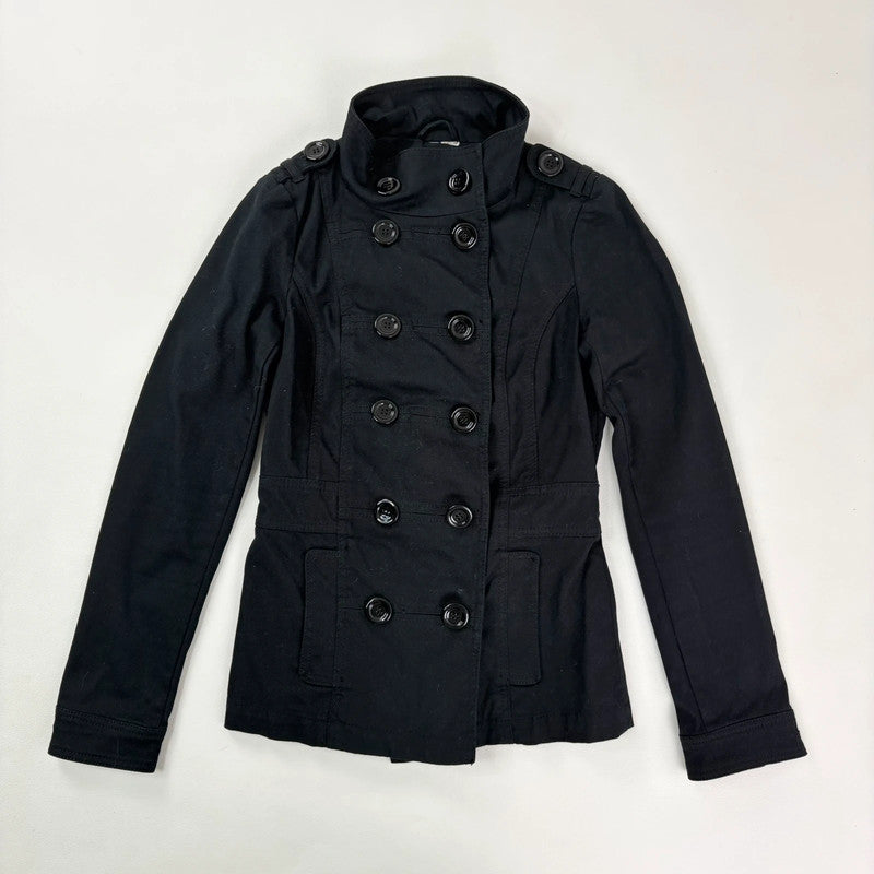 black asymmetric military jacket