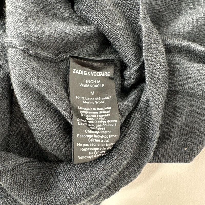 grey knitted Zadig & voltaire slouchy mini dress