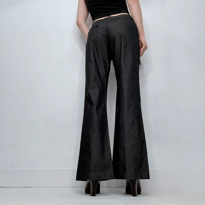 Cop copine dark wash flared denim trousers