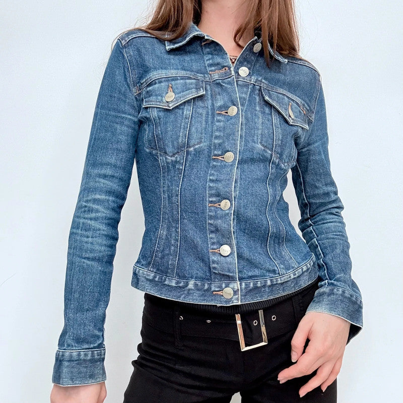 fitted french connection denim jacket