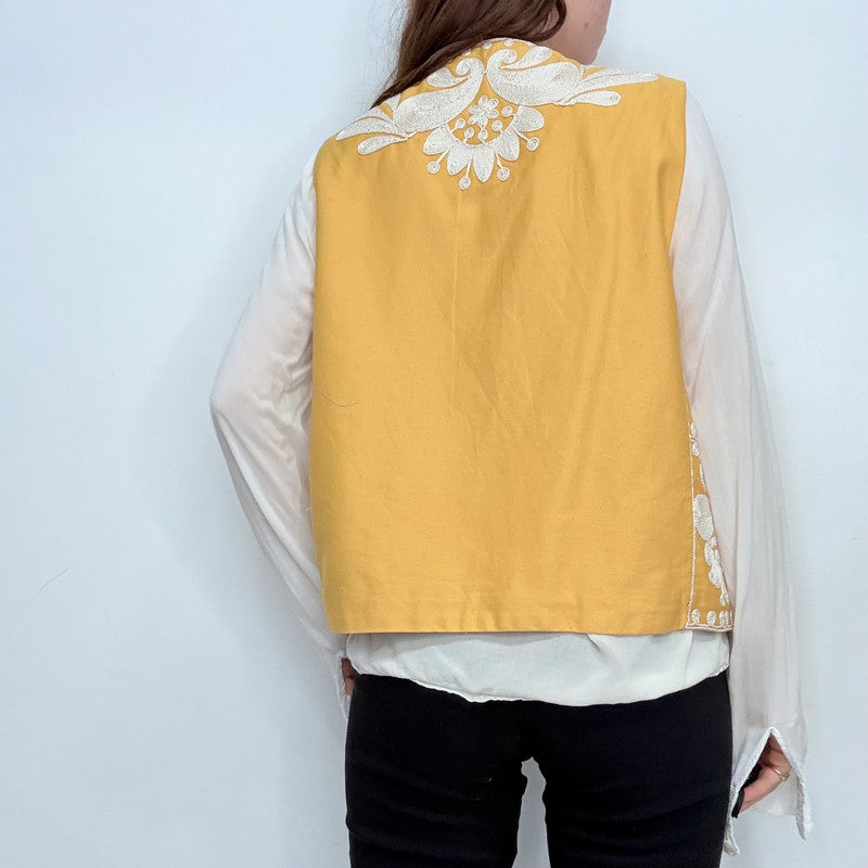 embroidered boho hippy waistcoat
