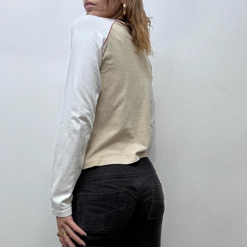 graphic print contrast tshirt