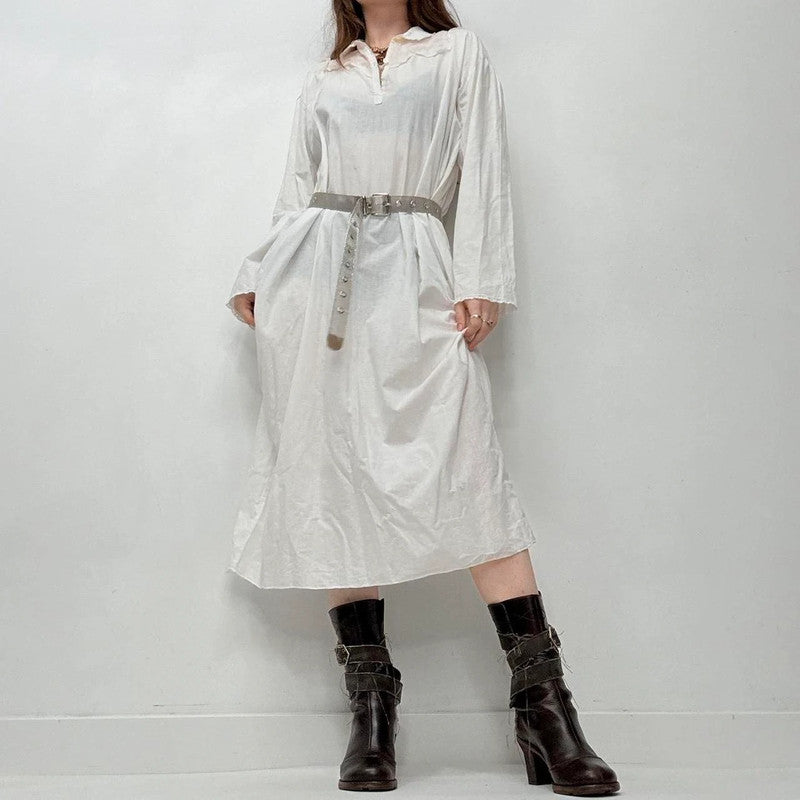 white cotton antique nightie