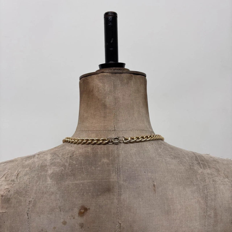 gold metal chain necklace