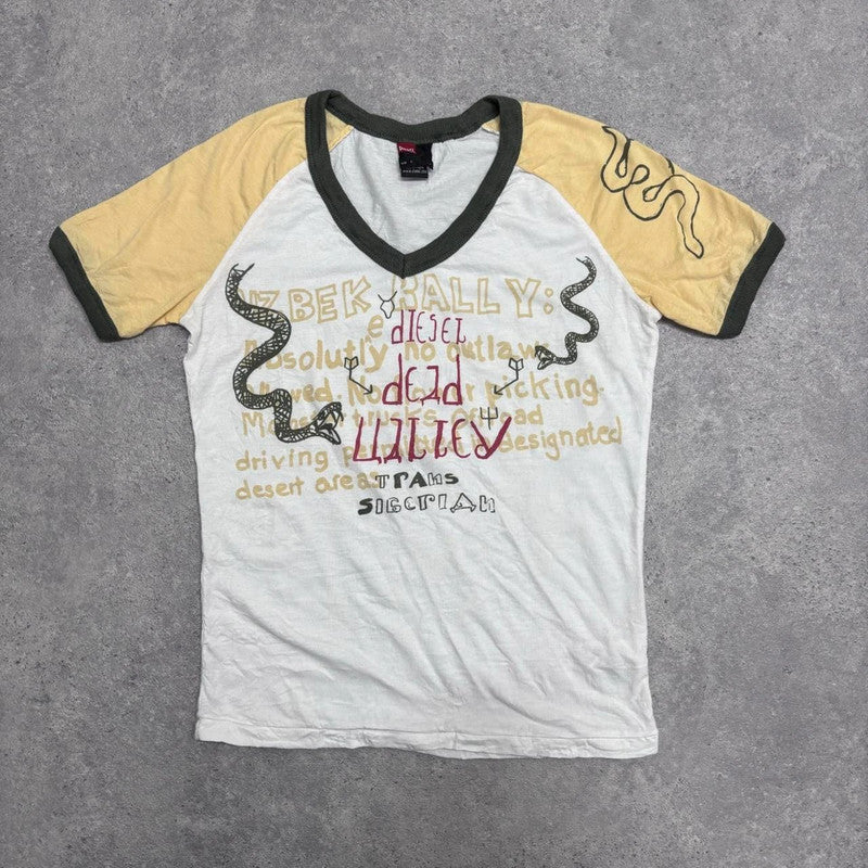 graphic printed Diesel baby tee shirt