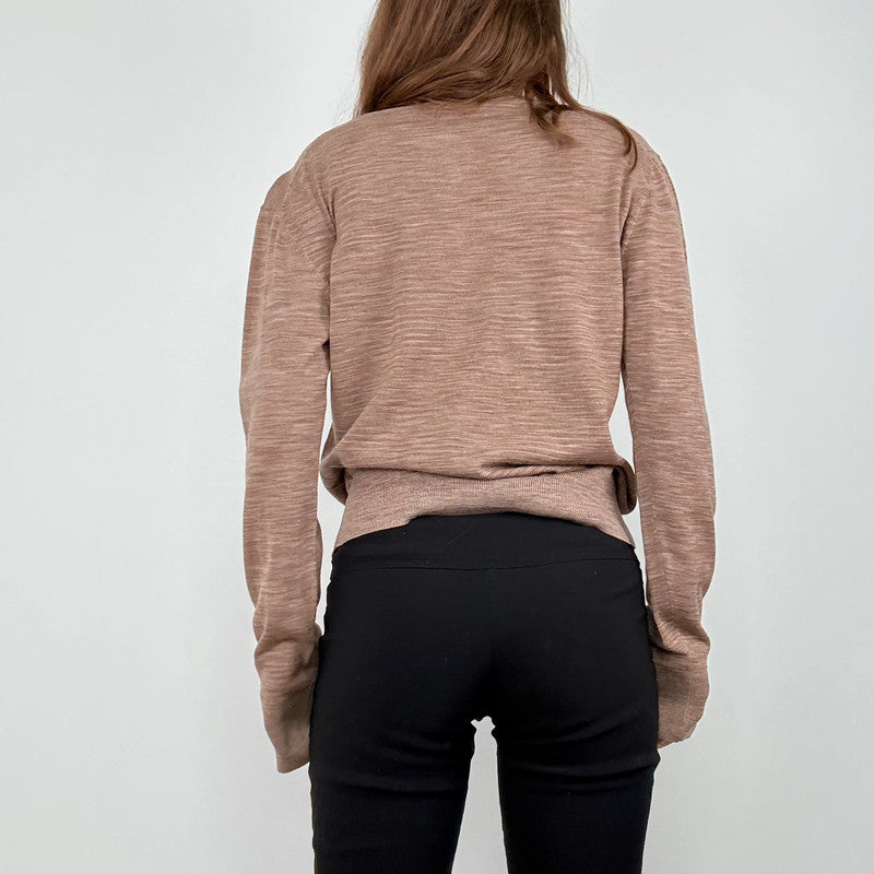 Paul Smith brown knit slouchy jumper