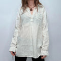 Vintage Saint james button up 100% linen shirt