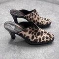pony hair cow hide mule heels
