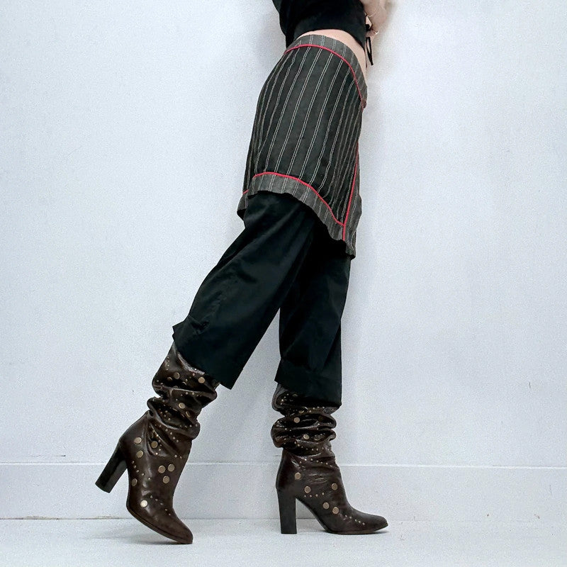 Cop Copine layered skirt trousers