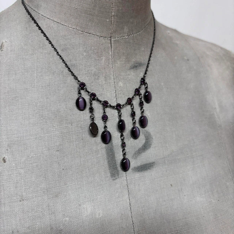 metal chandelier chain necklace