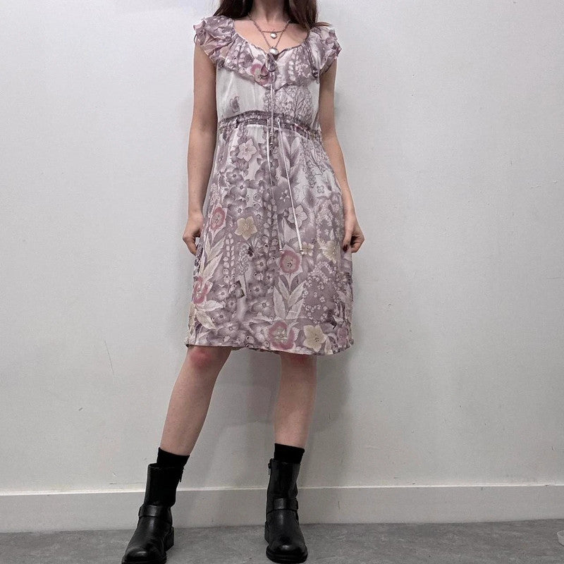 sheer floral floaty summer dress