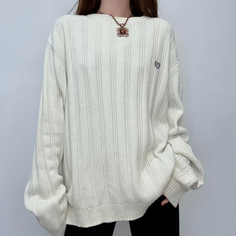 cream knitted oversized jumper