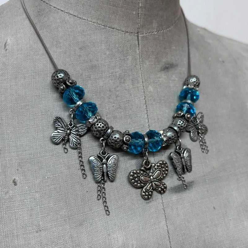 Butterfly charm necklace