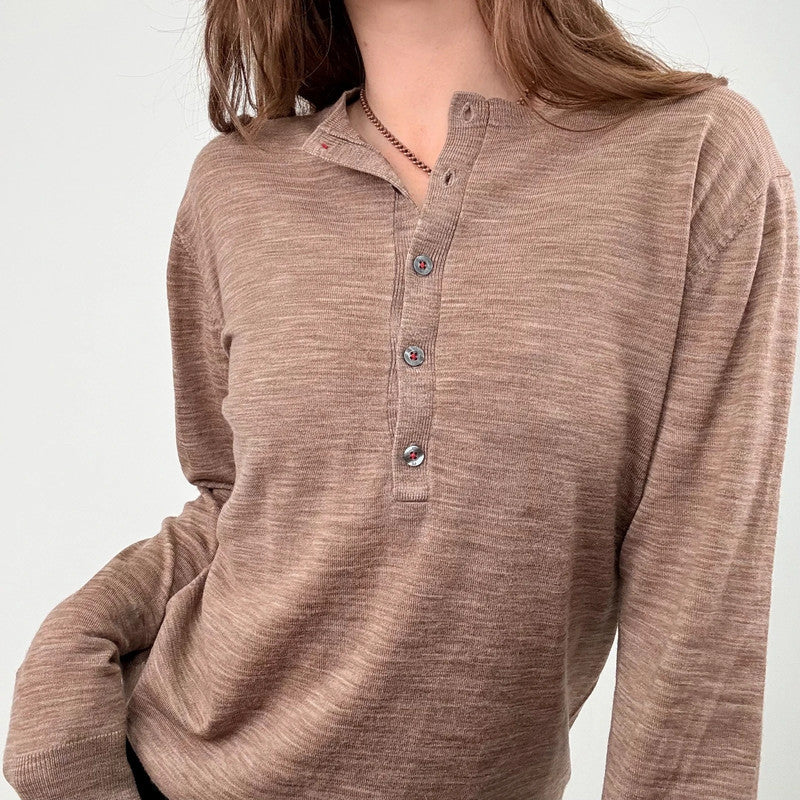 Paul Smith brown knit slouchy jumper