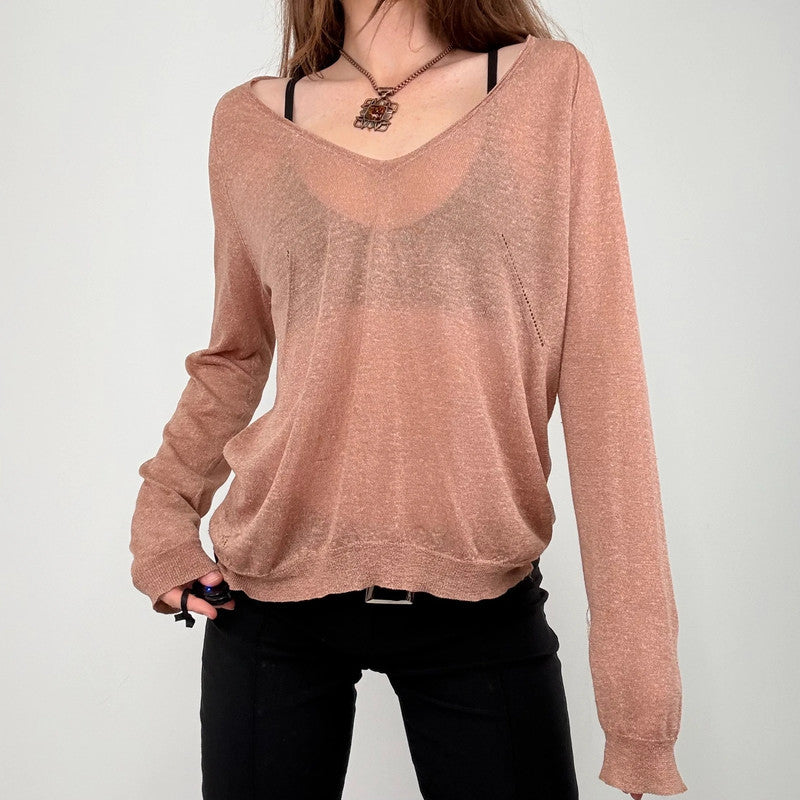 sheer knit zadig & voltiare slouchy jumper