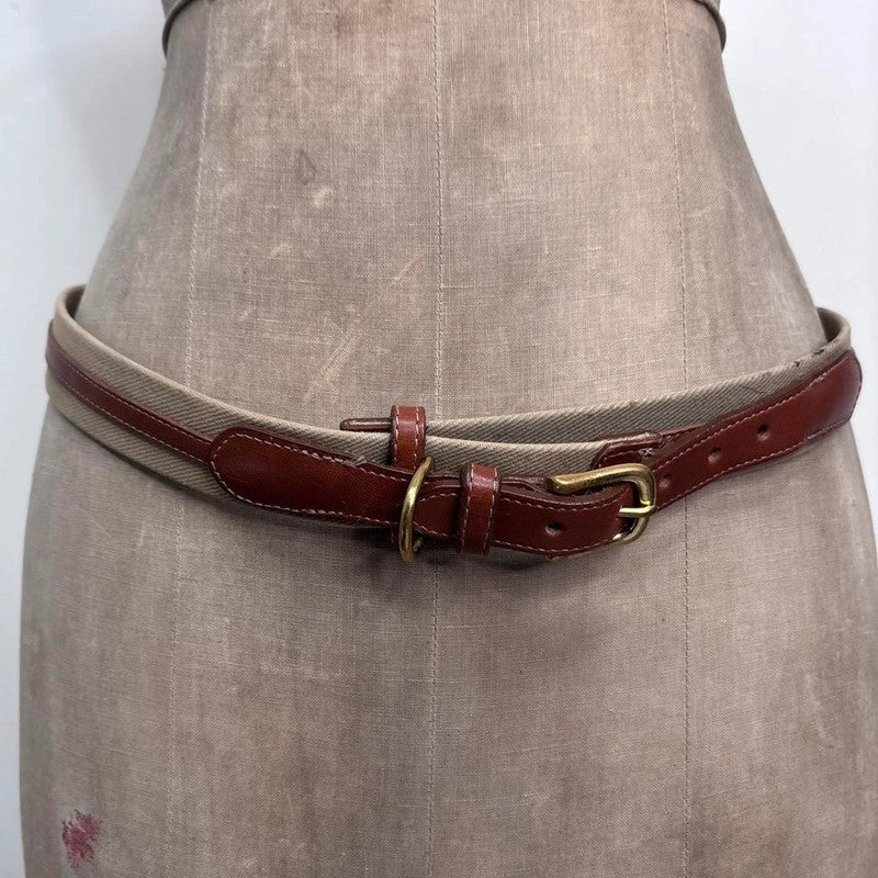 leather canvas riding belt