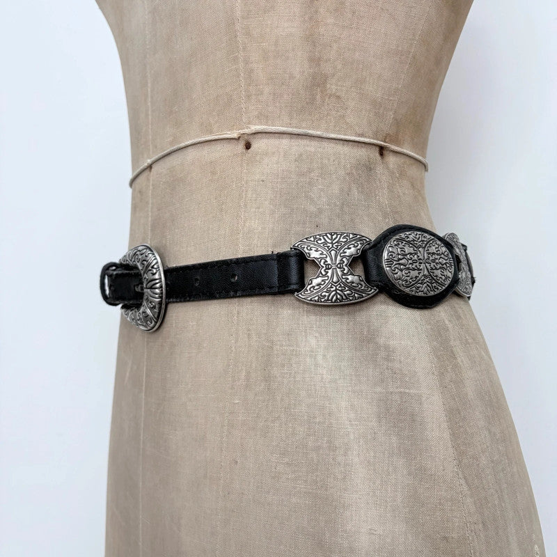 oversized chunky metal chain belt