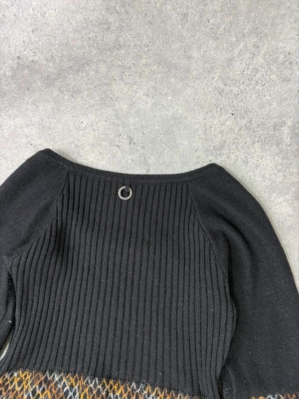 Save the Queen drop waist knitted tassel beaded dress