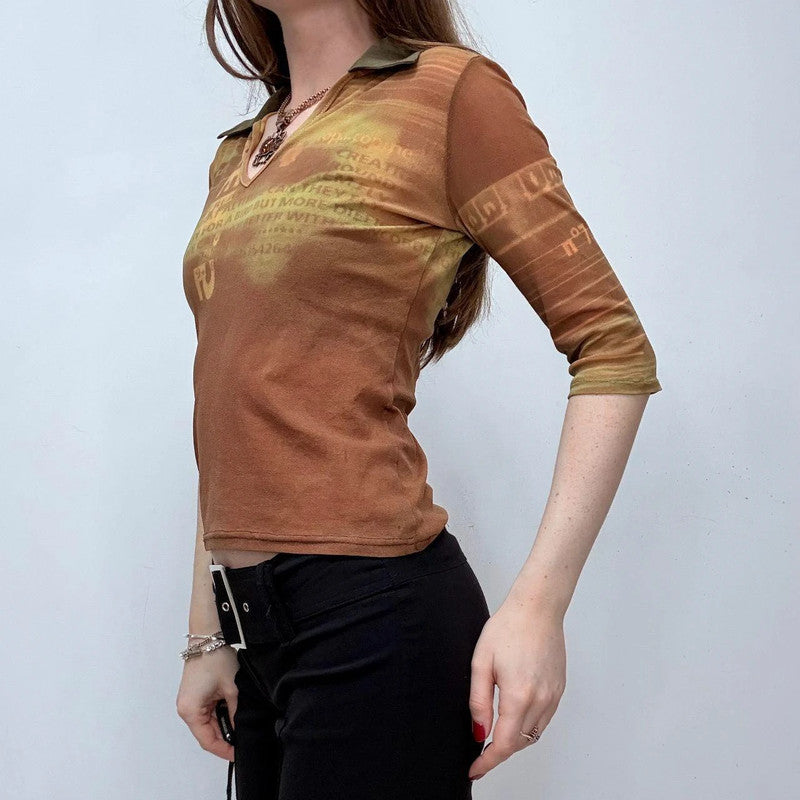 graphic cropped cop copine shirt