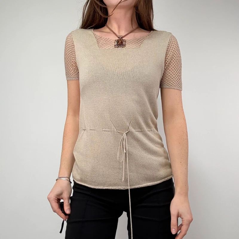 Laura Ashley Lace Knit Top
