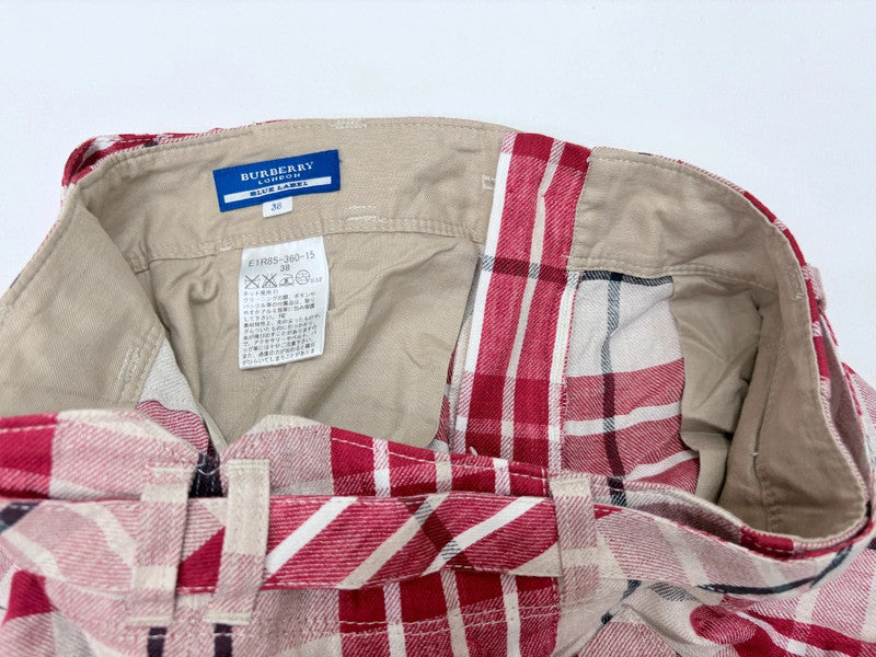 tartan linen belted Burberry shorts
