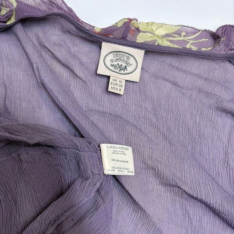 sheer crinkle silk fairy shirt