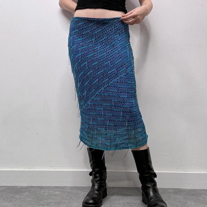 crochet karen Millen bead skirt